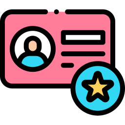 Membership card icon