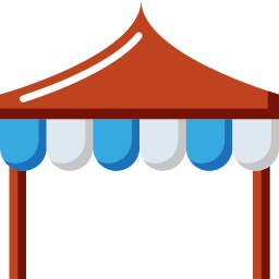 Circus tent icon