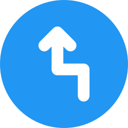 Zigzag arrow icon