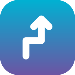 Zigzag arrow icon