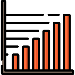 gráfico de barras Ícone