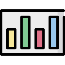 diagramme à bandes Icône