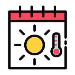 Temperature hot icon