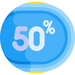 50% icon