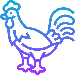 Gallic rooster icon