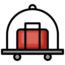 Luggage cart icon