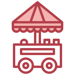 Food stand icon