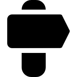 Right black arrow signal icon