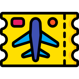 Plane ticket icon