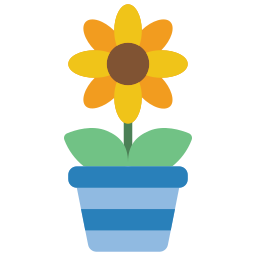 Flower pot icon