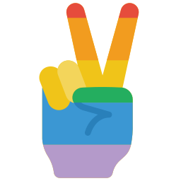 Peace sign icon