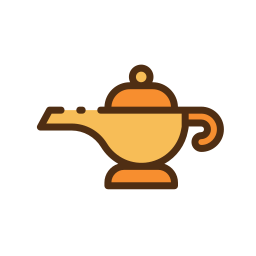 Oil lamp icon