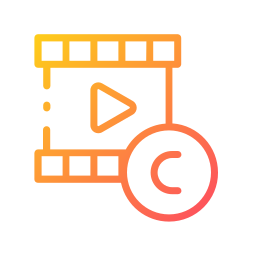 Copyrighted video icon