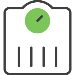 Weight scale icon