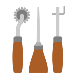 Кожаные инструменты иконка