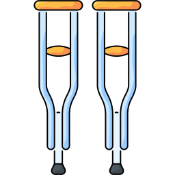 béquille Icône