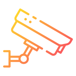 telecamera a circuito chiuso icona
