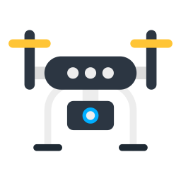 Camera drone icon