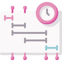 diagramma di gantt icona