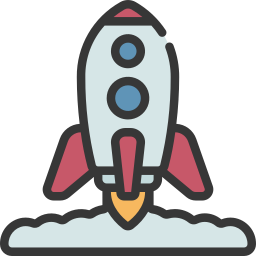 Rocket launch icon