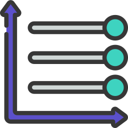 diagramme à bandes Icône