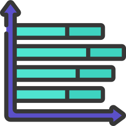 diagramme à bandes Icône