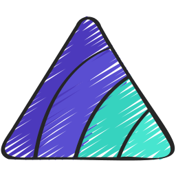 diagramme pyramidal Icône