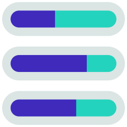 barre de progression Icône