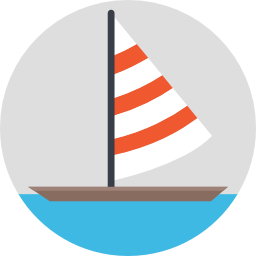 Sail boat icon