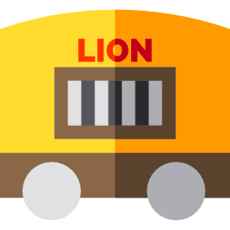 wagon lion Icône