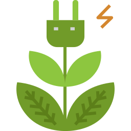 Green energy icon