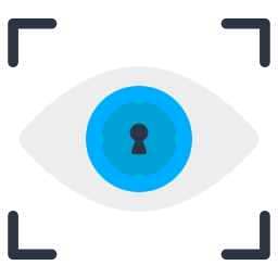 Iris recognition icon