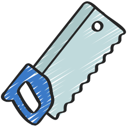 Hand saw icon