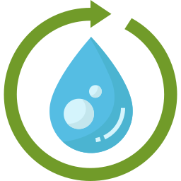 wasser recyceln icon