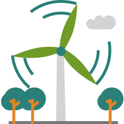 Wind energy icon