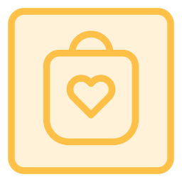 Stylish bag icon