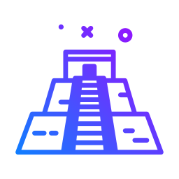 aztekische pyramide icon