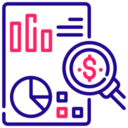 rapporto finanziario icona