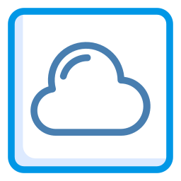 archiviazione cloud icona