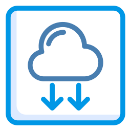 téléchargement en nuage Icône