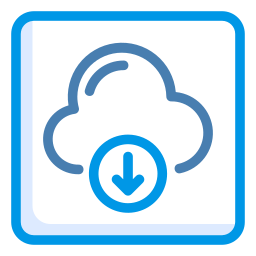 téléchargement en nuage Icône