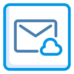 Cloud messaging icon