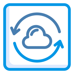 sincronizzazione cloud icona