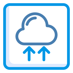 téléchargement dans le cloud Icône