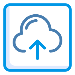 téléchargement dans le cloud Icône