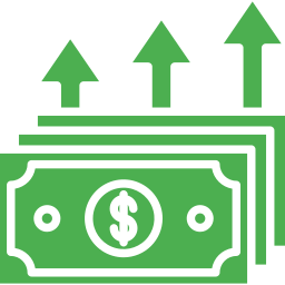 croissance de l'argent Icône