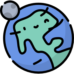 Planet earth icon