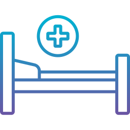 lit d'hôpital Icône