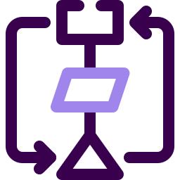 diagramma di flusso icona