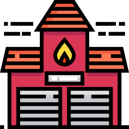 Fire station icon